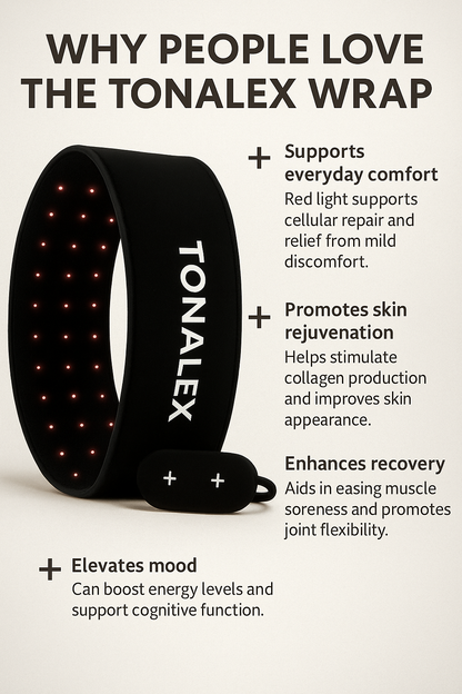 Tonalex Red Light Wrap - Lightweight, Adjustable Design